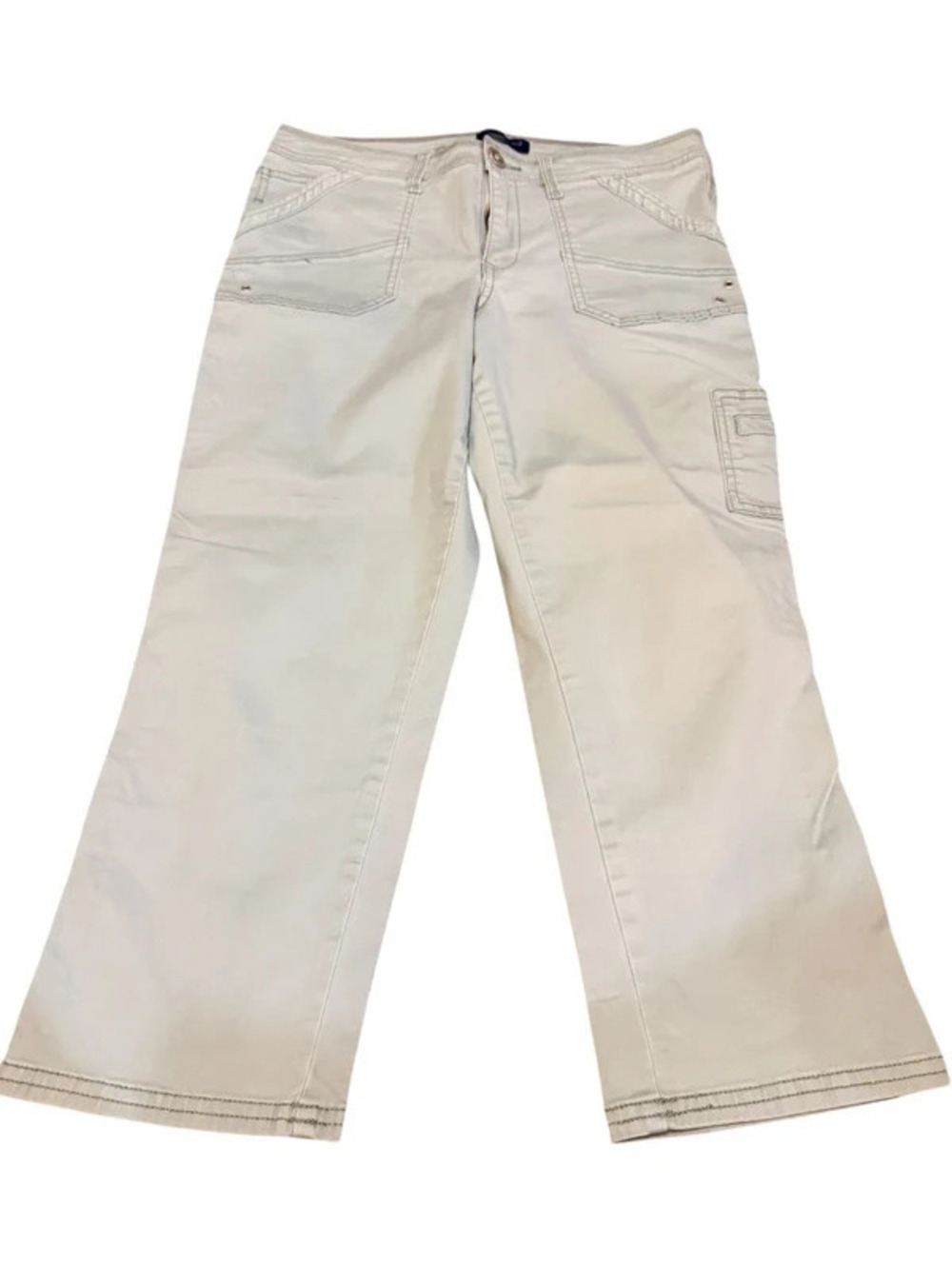Bandolino Selene Women’s Size 10 Sage Green Cargo Capris Stretch Pants